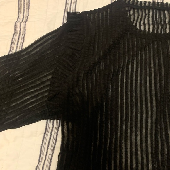 Disturbia - Mourning Ruffle Top - Picture 3 of 5